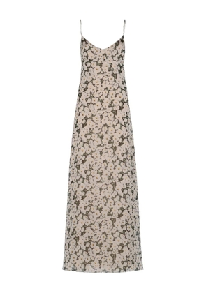 Raquel Diniz floral-print slip maxi dress - Neutrals