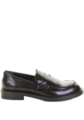 GUGLIELMO ROTTA Pretty Indio leather loafers - Black