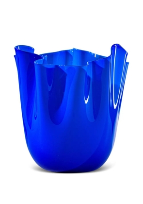 Venini ruffled vase - Blue
