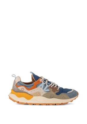 FLOWER MOUNTAIN Yamano 3 panelled sneakers - Blue