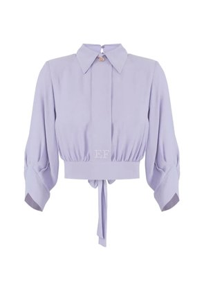 Elisabetta Franchi tie-detail blouse - Purple