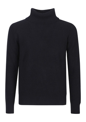 Ballantyne ribbed turtleneck sweater - Blue