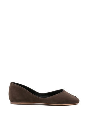 Jude open-toe ballet flats - Brown