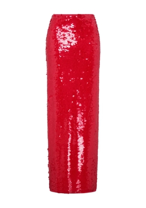 Paris Georgia Mermaid sequin maxi skirt - Red