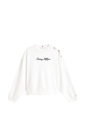 Tommy Hilfiger shoulder-detail sweatshirt - White