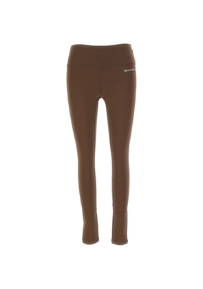 Sporty & Rich logo-print high-rise trousers - Brown