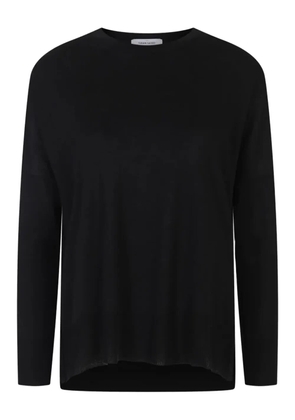 Gran Sasso wool round-neck sweater - Black