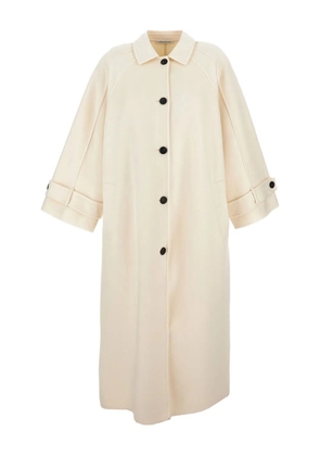 Stefano Mortari button fastening coat - Neutrals