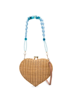 SERPUI Passionate Heart clutch bag - Neutrals