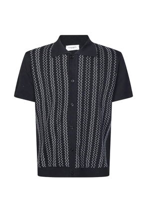 Paolo Pecora bowling patterned cardigan - Black