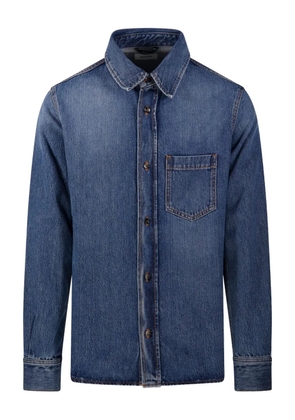 Haikure button-down denim shirt - Blue