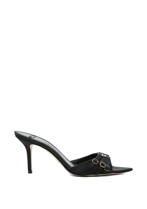 Elisabetta Franchi logo-plaque sandals - Black