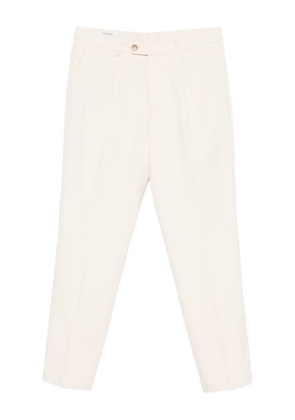 Gran Sasso pleated cotton trousers - Neutrals