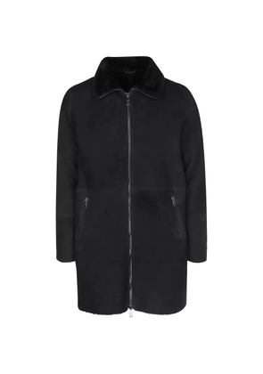 Giorgio Brato zip shearling coat - Grey
