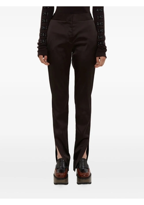 Olivier Theyskens split-hem satin trousers - Black