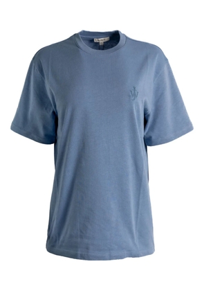JW Anderson logo-embroidered short-sleeve T-shirt - Blue