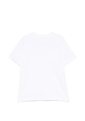 sacai zip-detail T-shirt - White