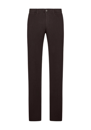 Incotex ribbed trousers - Brown
