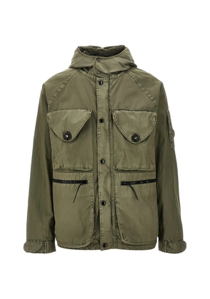 C.P. Company Panama-R hooded button jacket - Green