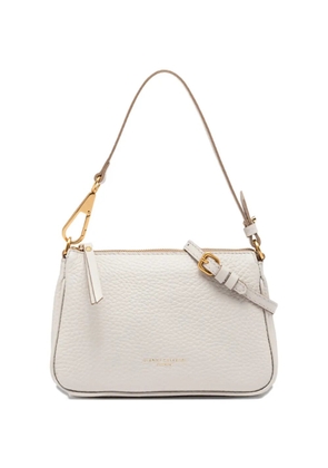 GIANNI CHIARINI maxi-grain zip shoulder bag - Neutrals