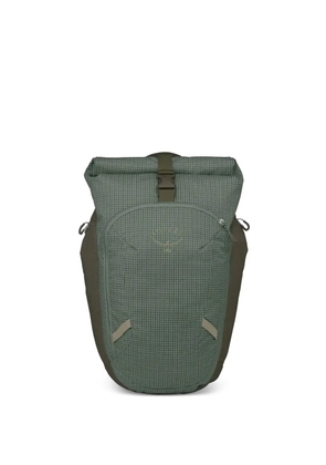 Osprey roll-top grid-pattern backpack - Green