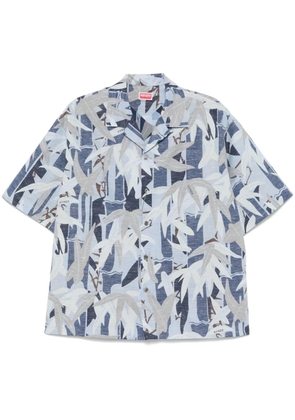 Kenzo Chiku-Rin Camo Hawaiian shirt - Blue