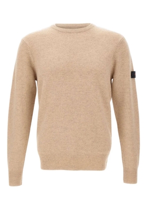 Peuterey logo-patch sweater - Neutrals