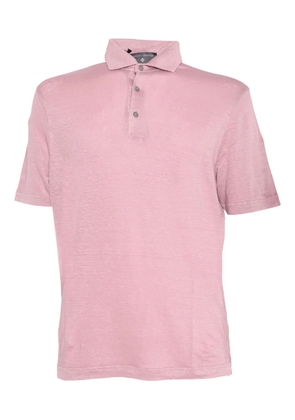 Filippo De Laurentiis linen-blend polo shirt - Pink