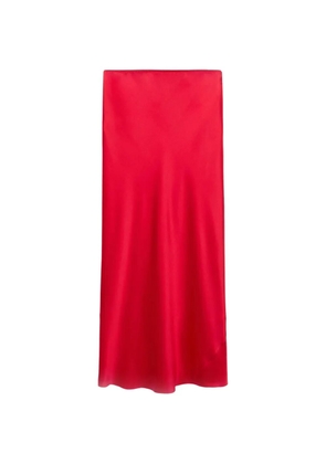 Dorothee Schumacher bias-cut midi straight skirt - Red