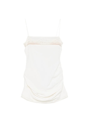 Magda Butrym lace-trim mini dress - White