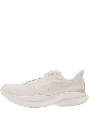 HOKA Mach 6 perforated-detail sneakers - White