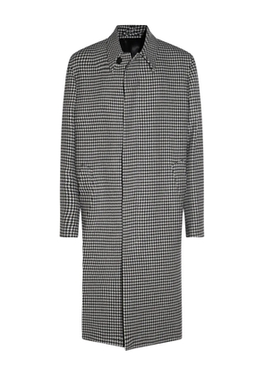 Lardini houndstooth wool coat - Black
