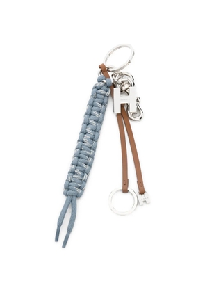 Hogan braided leather keyring - Blue