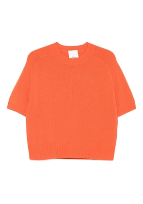 Allude short-sleeve sweater - Orange