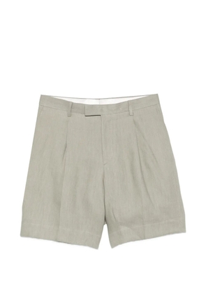Lardini Paaramis pleated button shorts - Grey
