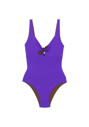 Fisico bow two-tone beachwear - Purple