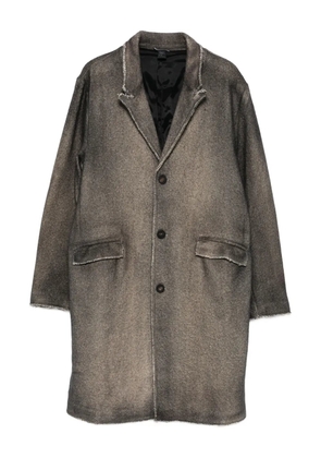 Avant Toi single-breasted coat - Brown