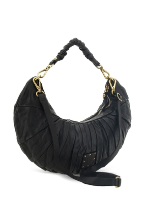 Campomaggi Luna pleated shoulder bag - Black