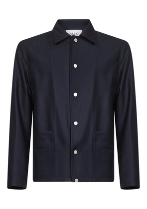 D4.0 snap-button wool jacket - Blue