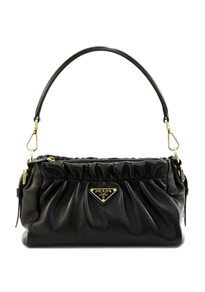 Prada ruched shoulder bag - Black
