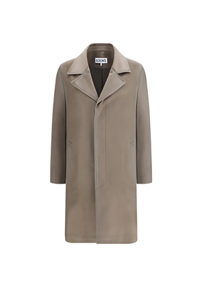 LOEWE cotton collar coat - Neutrals