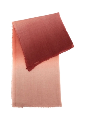 MIRROR IN THE SKY frayed-edges scarf - Pink