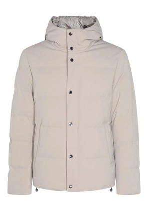 Montecore buttoned hooded coat - Neutrals