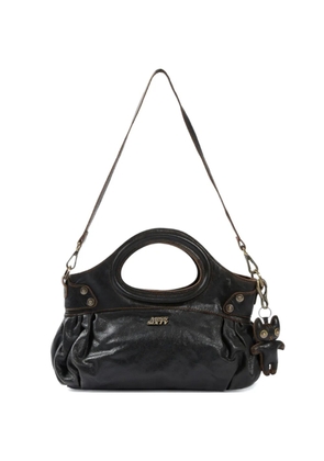 Miss Sixty distressed leather tote bag - Black