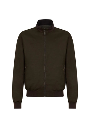 Moorer padded high-neck bomber jacket - Green