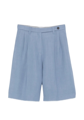 Brunello Cucinelli pleated shorts - Blue