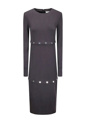 Sportmax Canzone button midi dress - Black