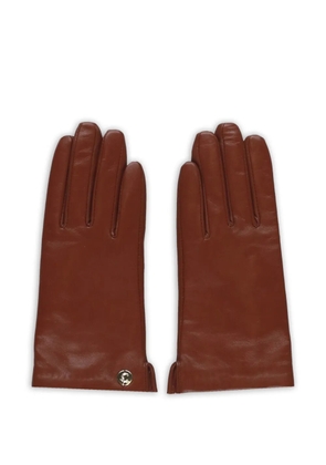 Coccinelle appliqué gloves - Brown