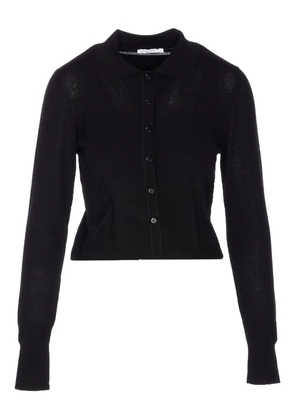 Patrizia Pepe button-front collar cardigan - Black