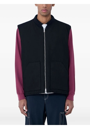 NÒMARYTHM TEXTILE zip patch pocket vest - Black